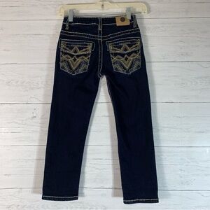 Western Blue embroidered bootcut jeans size 5 kids